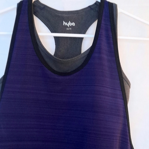HYBA Racer Back Tank Top with Built in Bra - Women's size XS Workout - Picture 4 of 11
